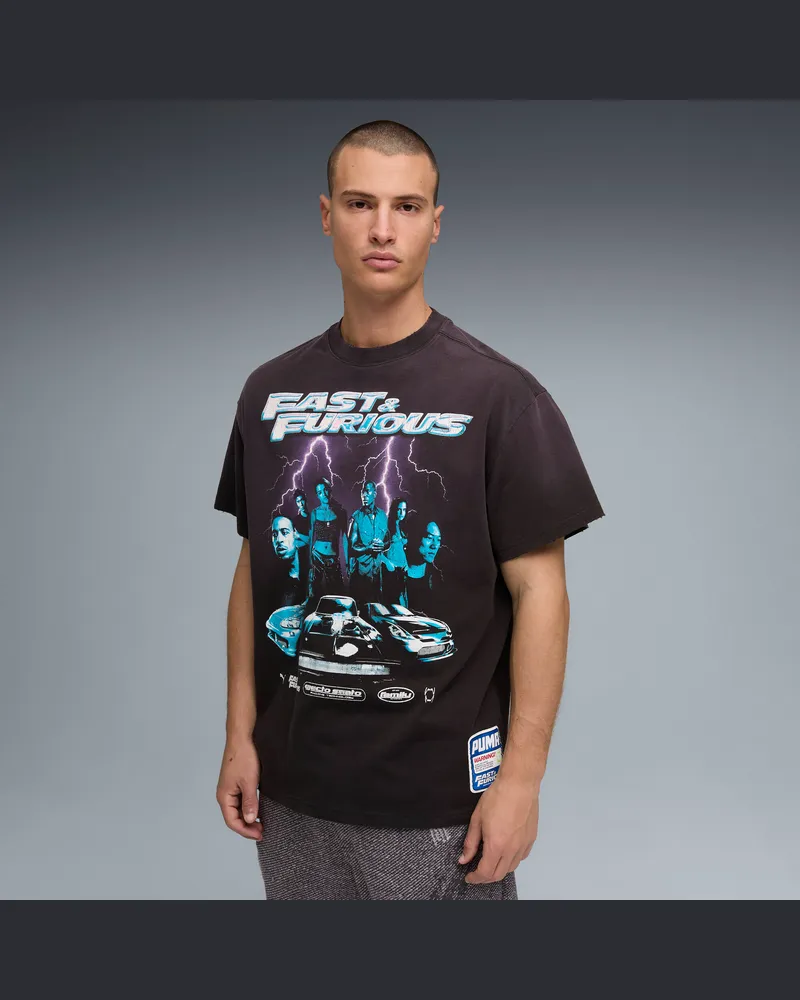 Puma T-shirt da basket  x FAST & FURIOUS dal taglio morbido da uomo, Accessori, Nero Black