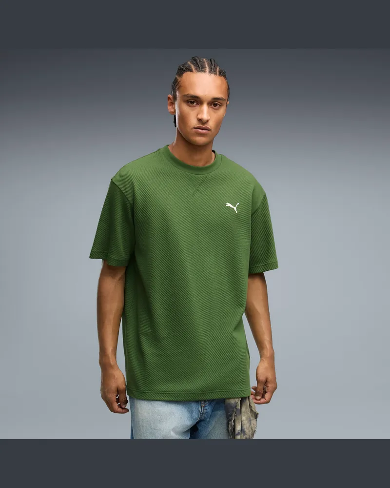 Puma T-shirt Essentials Elevated dal taglio morbido da uomo, Accessori, Verde Green