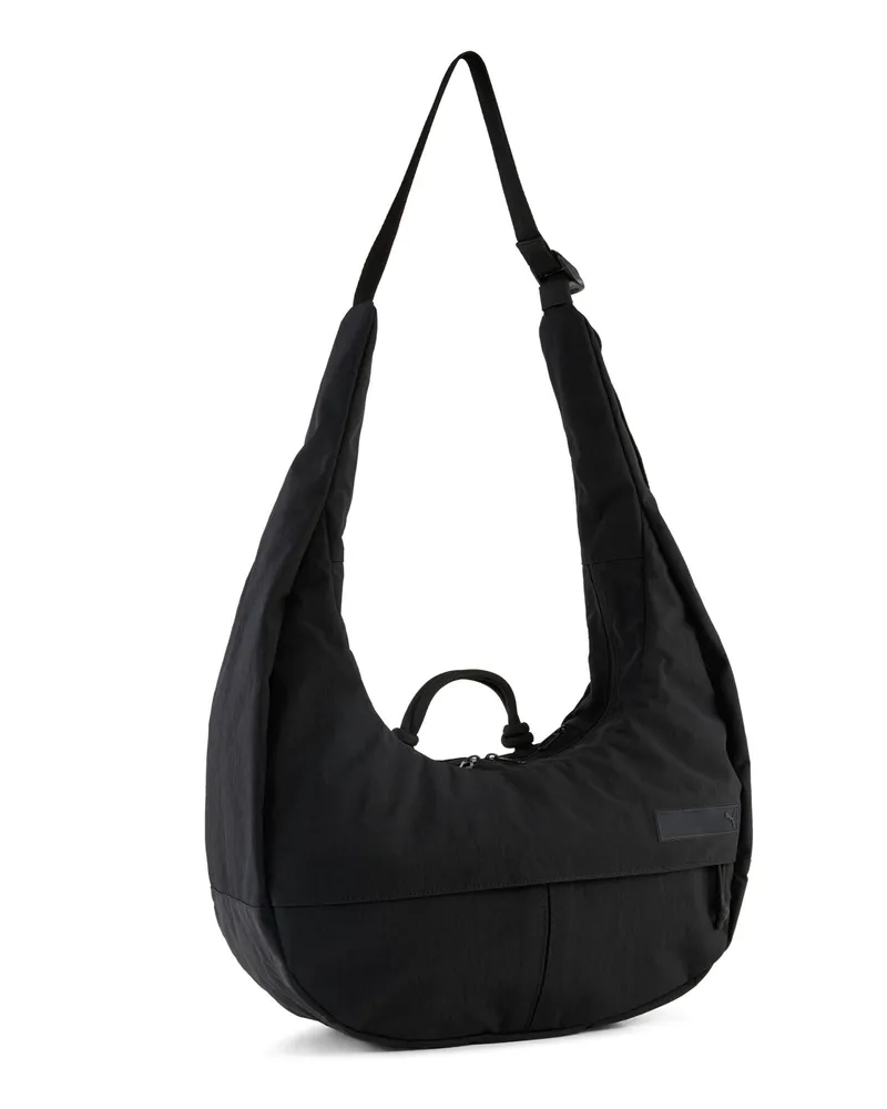 Puma Borsa a tracolla grande stile Hobo .BL 16,5 L, Accessori, Nero Black