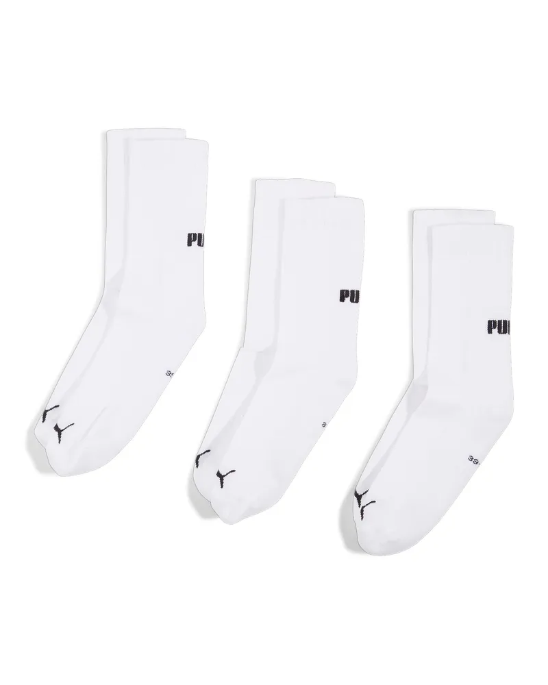 Puma Calzini  unisex in confezione da 3, Abbigliamento, Bianco White
