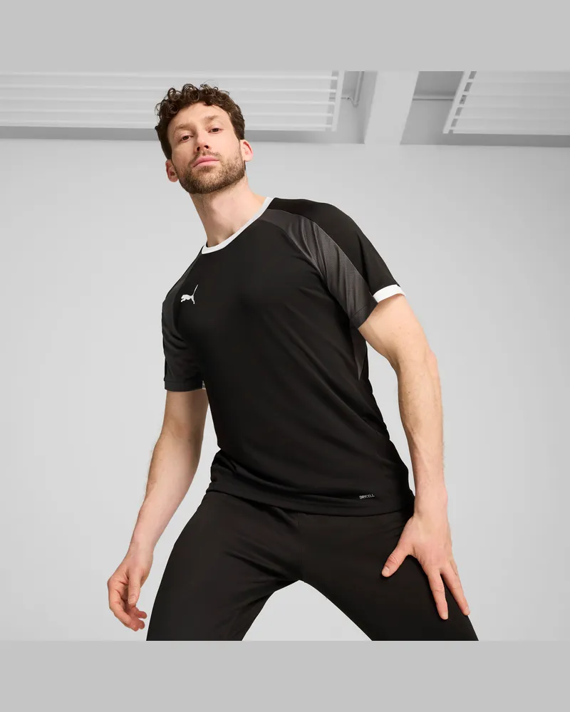 Puma Maglia individualLIGA da uomo, Abbigliamento, Nero Black