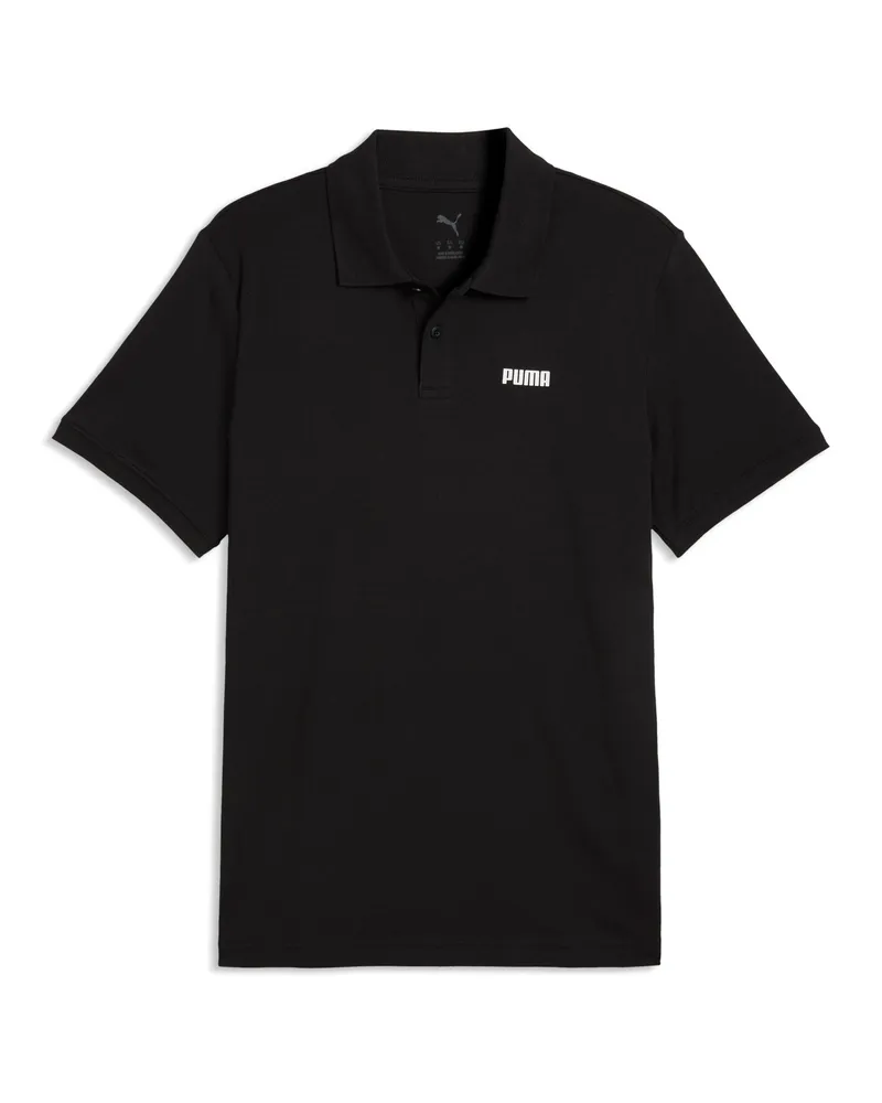Puma Polo da uomo con logo Essentials, Accessori, Nero Black