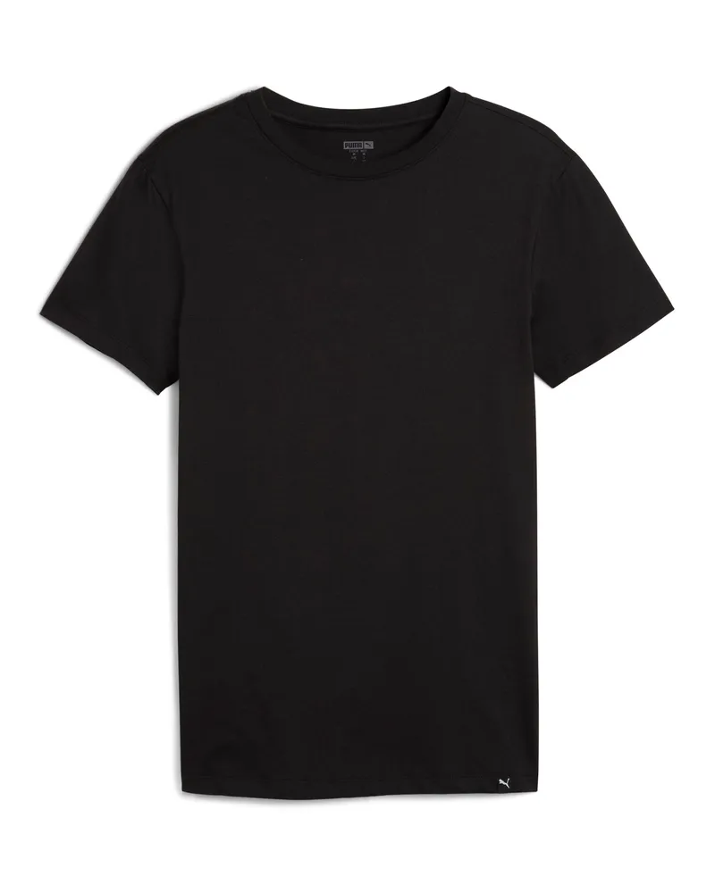 Puma T-shirt girocollo da uomo  (confezione da 2), Abbigliamento, Nero Black