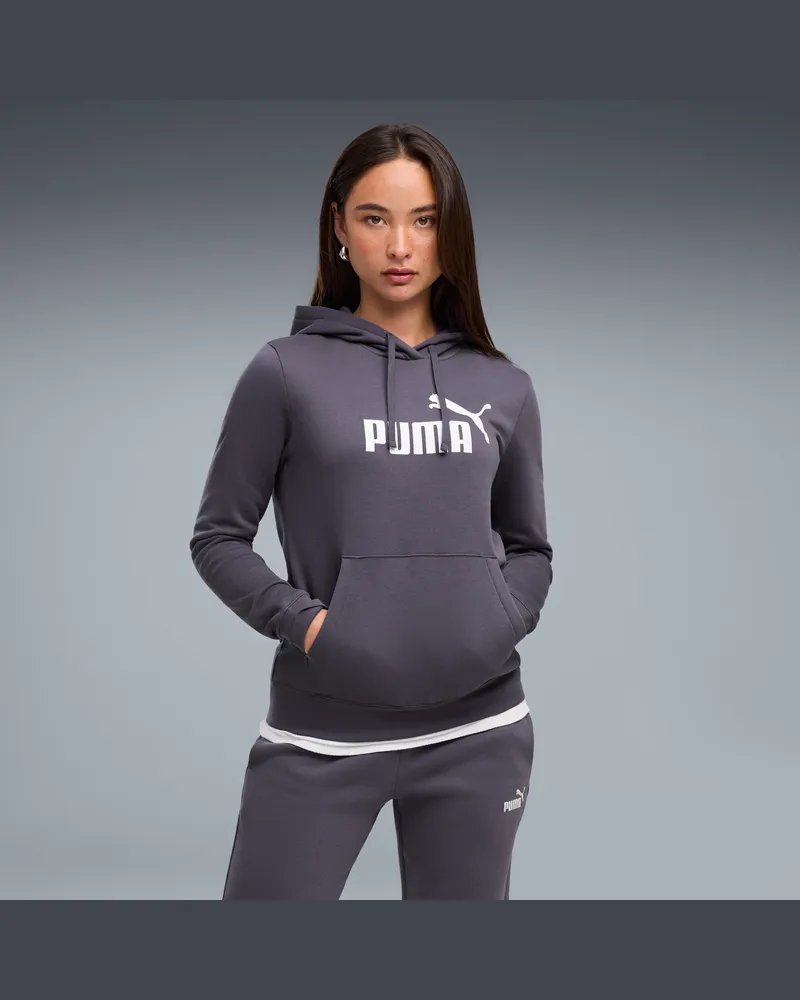 Puma Felpa con cappuccio ESS N. 1 Logo da donna, Abbigliamento, Grigio Gray