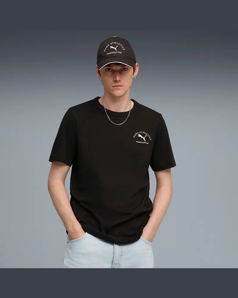 Puma T-shirt grafica  Class da uomo, Abbigliamento, Nero Black
