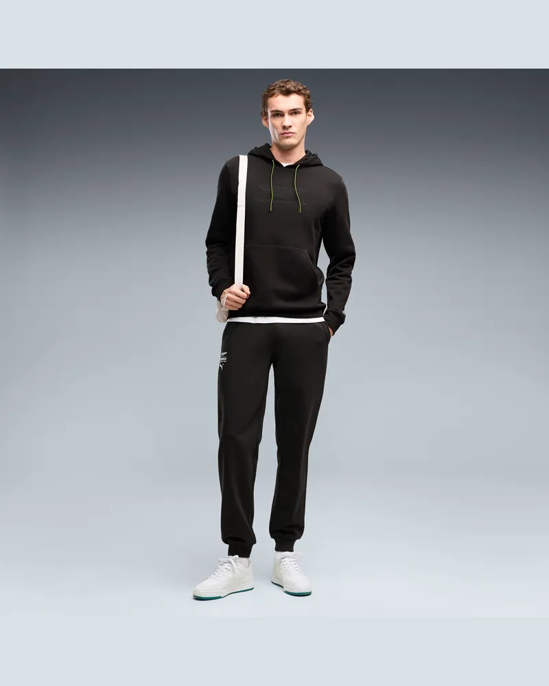 Puma Pantaloni della tuta  x ASTON MARTIN ARAMCO F1® TEAM Essentials da uomo, Abbigliamento, Nero Black