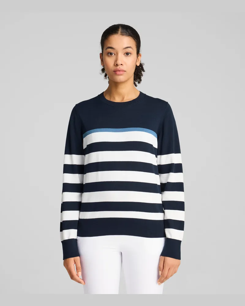 Puma Felpa a righe Resort da donna, Abbigliamento, Blu Blue