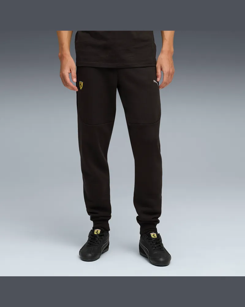 Puma Pantaloni Scuderia Ferrari TECH da uomo, Abbigliamento, Nero Black
