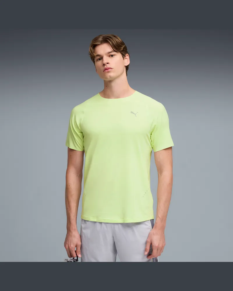 Puma T-shirt da running CLOUDSPUN da uomo, Abbigliamento, Verde Green