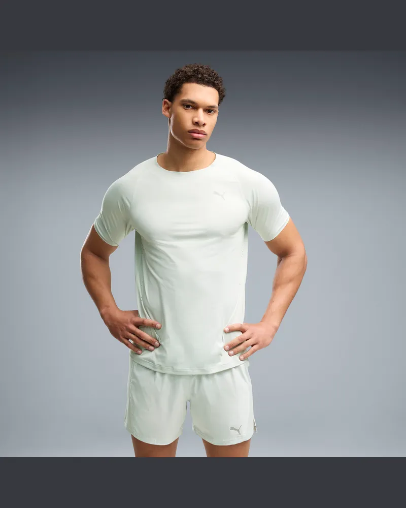 Puma T-shirt da running CLOUDSPUN da uomo, Abbigliamento, Verde Green