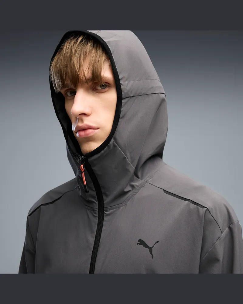 Puma Giacca sportiva da uomo TECH a 4 vie elasticizzata, dal taglio morbido, Abbigliamento, Grigio Gray