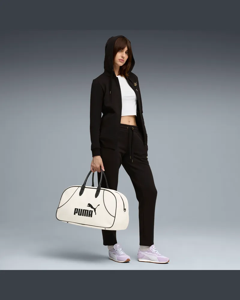 Puma Tuta con cappuccio metallizzata da donna, Abbigliamento, Nero Black