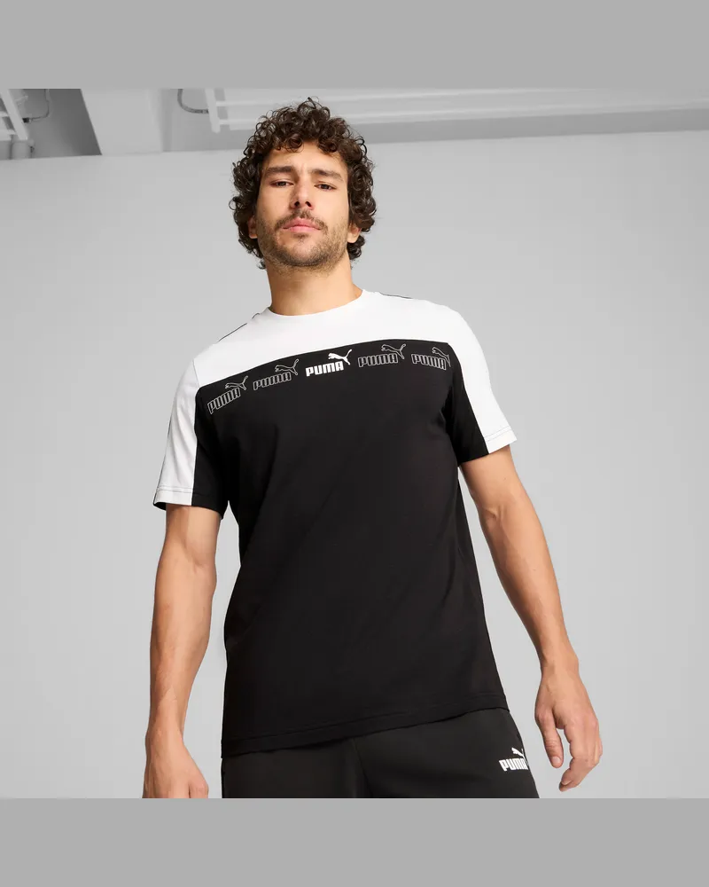 Puma T-shirt Around the Block da uomo, Abbigliamento, Nero Black
