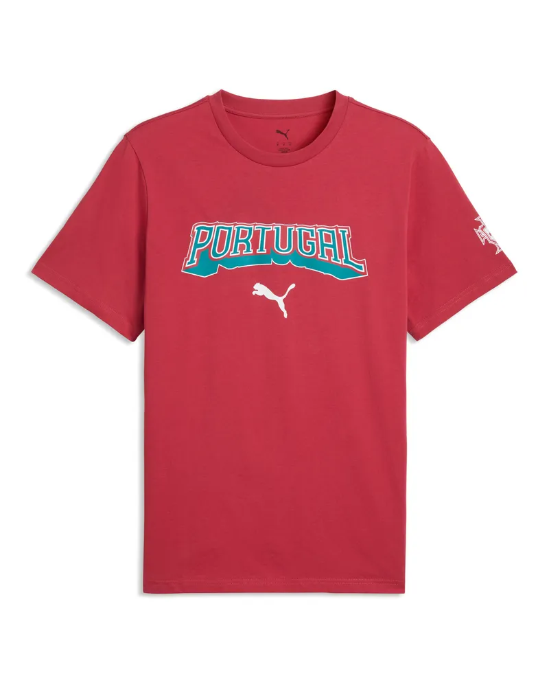Puma T-shirt Portogallo ftblCulture da uomo, Accessori, Rosso Red