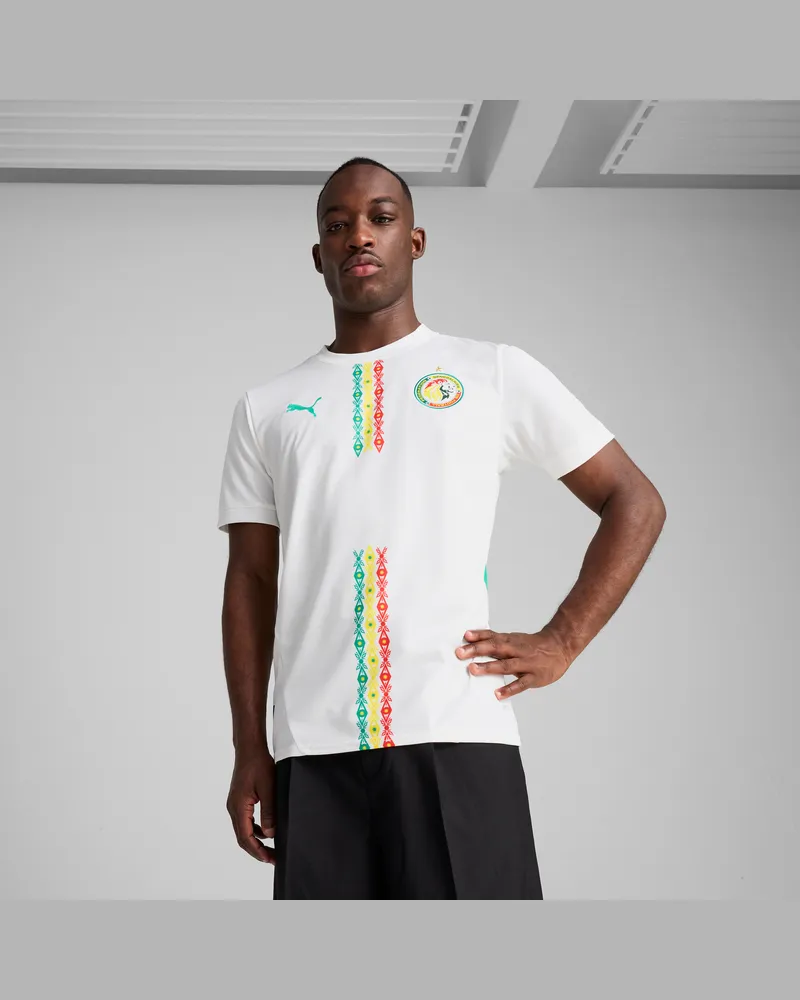 Puma Maglia gara Home Senegal 2025 da uomo, Abbigliamento, Bianco White
