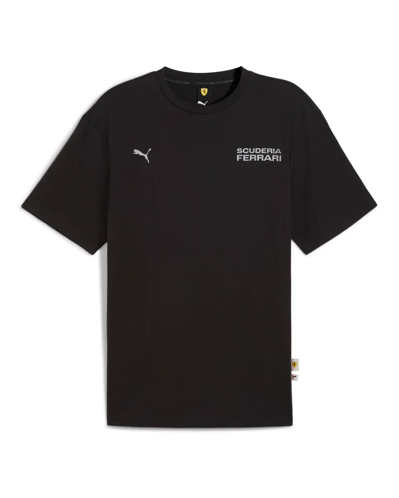 Puma T-shirt Scuderia Ferrari Lifestyle da uomo, Accessori, Nero Black