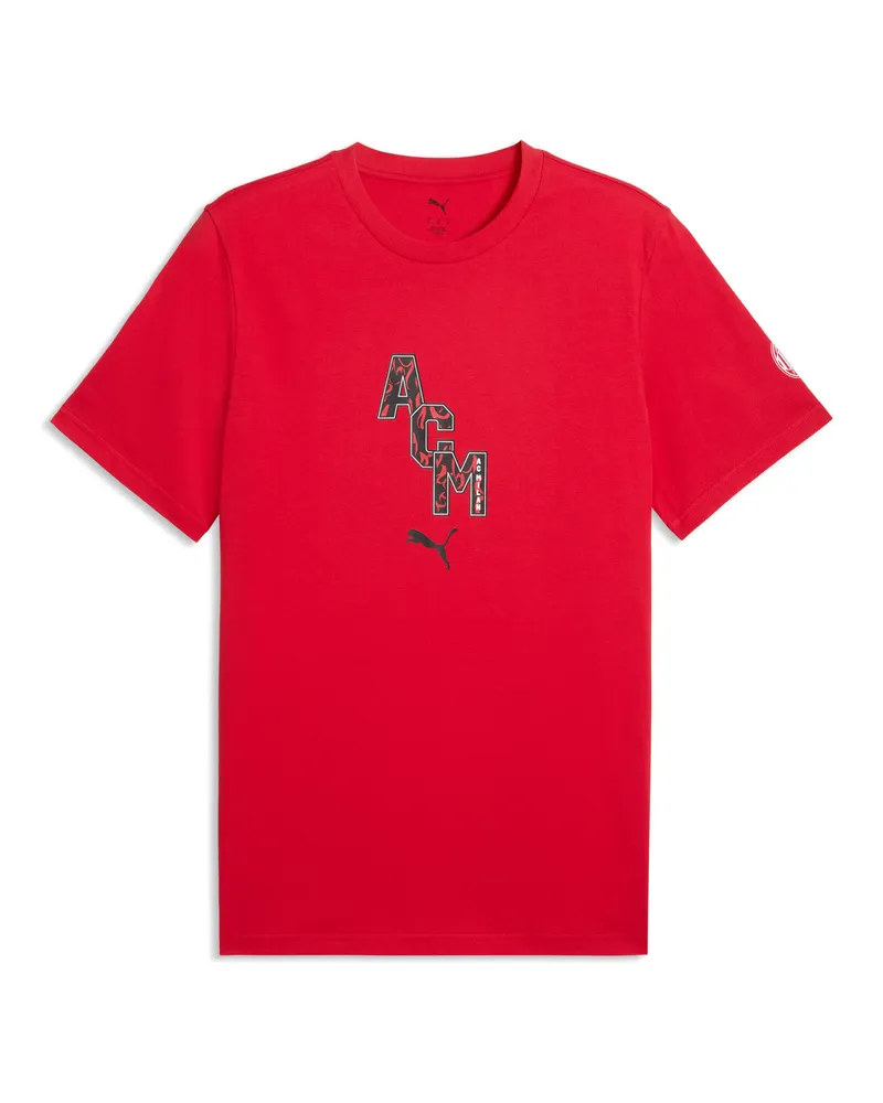 Puma T-shirt AC Milan FtblCulture da uomo, Accessori, Rosso Red