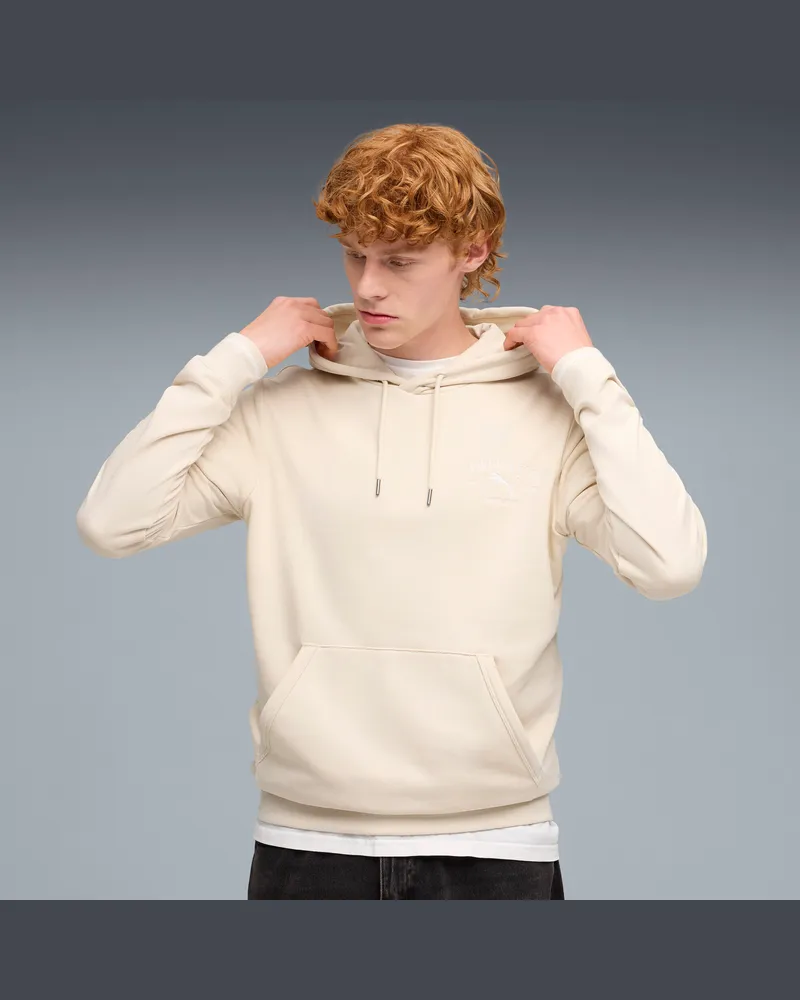 Puma Felpa con cappuccio con grafica  Class da uomo, Abbigliamento, Bianco White