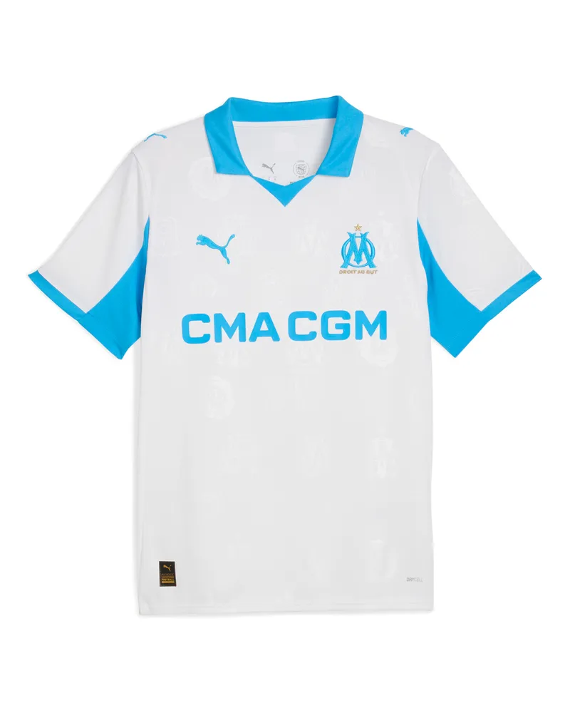 Puma Maglia gara Home Olympique de Marseille 25/26 da uomo, Accessori, Bianco White