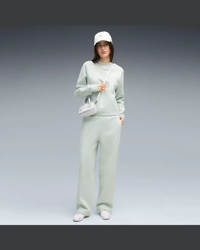 Puma Tuta loungewear in pile da donna, Abbigliamento, Verde Green