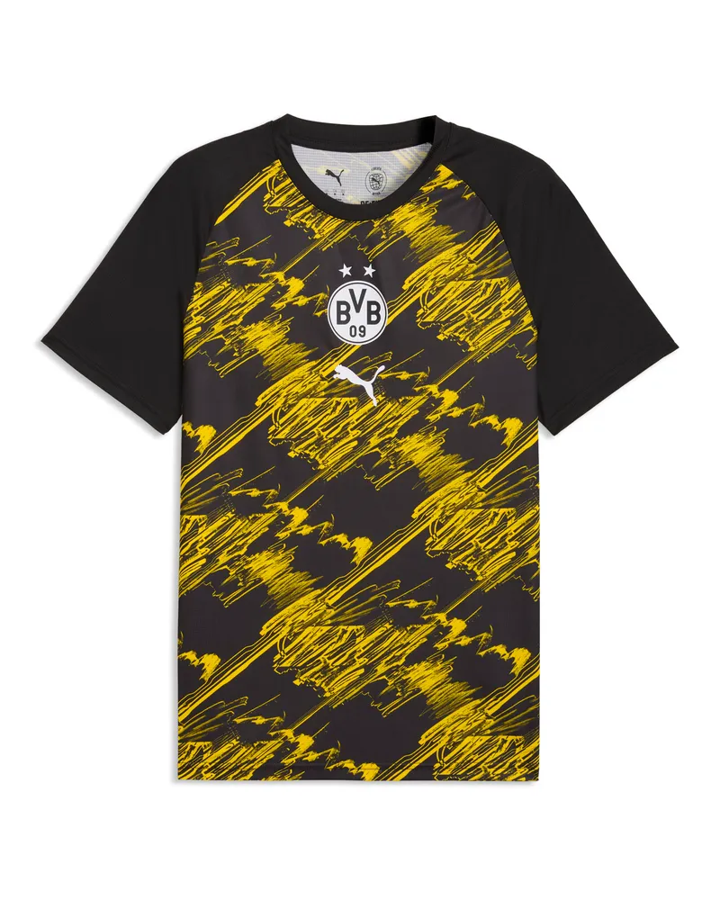 Puma Maglia da riscaldamento Borussia Dortmund da uomo, Accessori, Nero Black