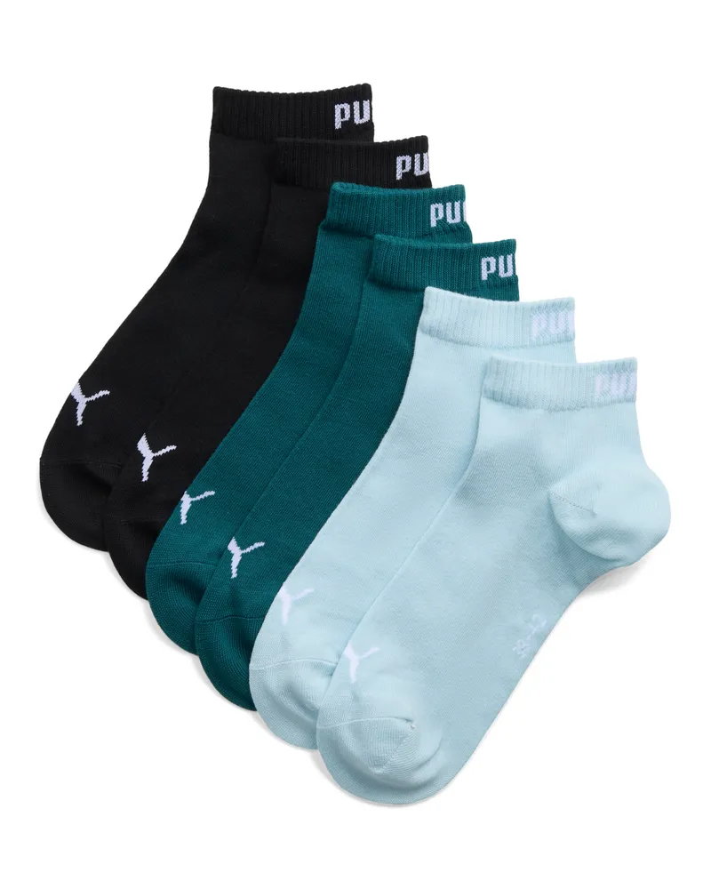 Puma Calzini corti unisex (confezione da 3), Abbigliamento, Verde Green