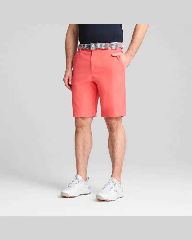 Puma Shorts da golf Dealer 10” da uomo, Abbigliamento, Rosso Red