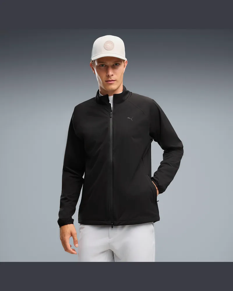 Puma Giacca da golf rainCELL con zip integrale da uomo, Abbigliamento, Nero Black
