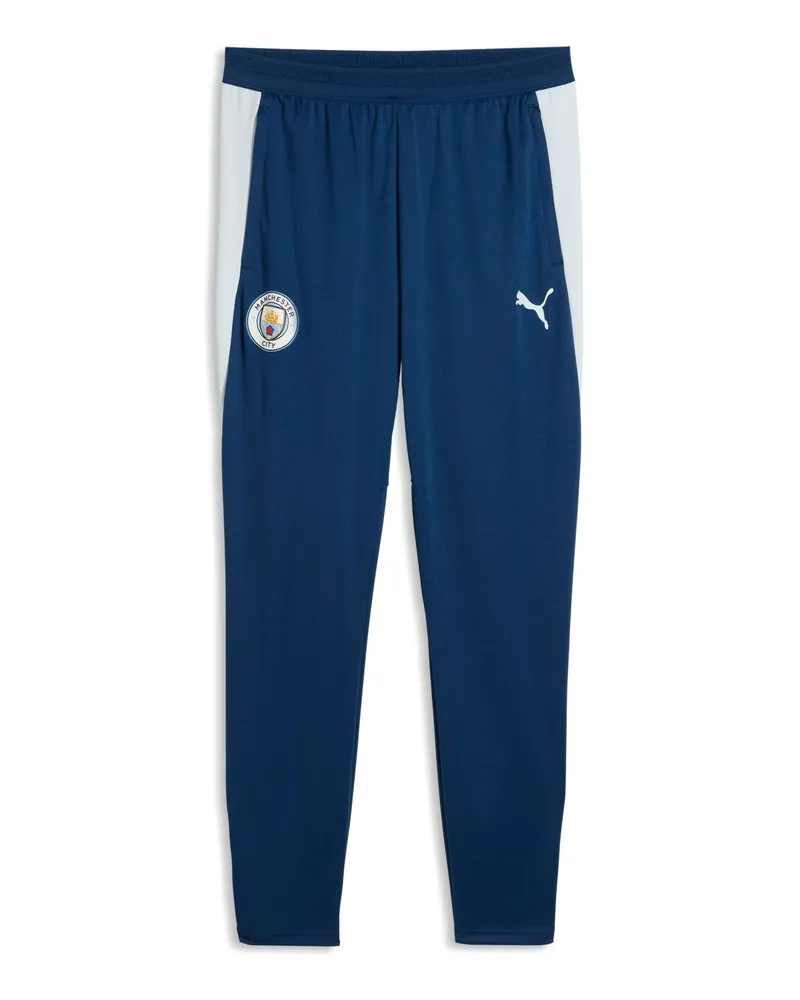 Puma Pantaloni da training aderenti Manchester City da uomo, Accessori, Blu Blue