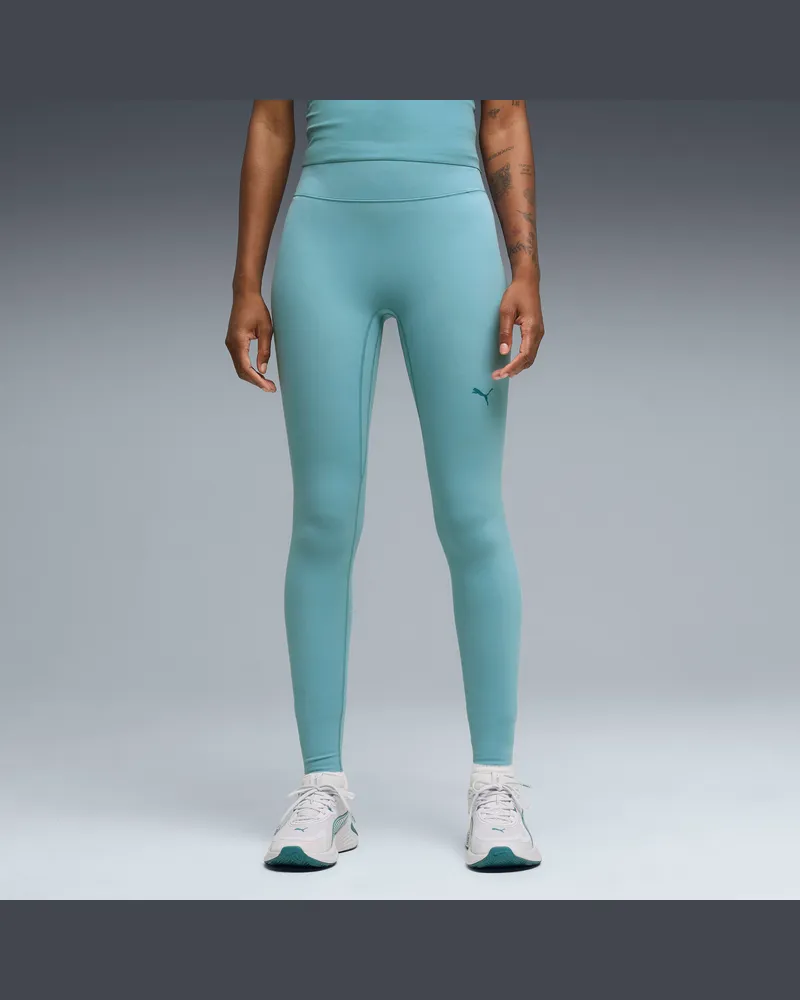 Puma Calzamaglia a vita alta SHAPELUXE da donna, Abbigliamento, Blu Blue