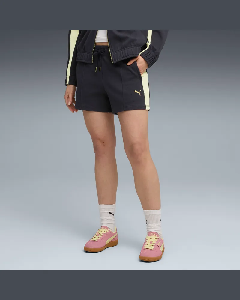 Puma Shorts a pieghe T7 4" da donna, Abbigliamento, Blu Blue