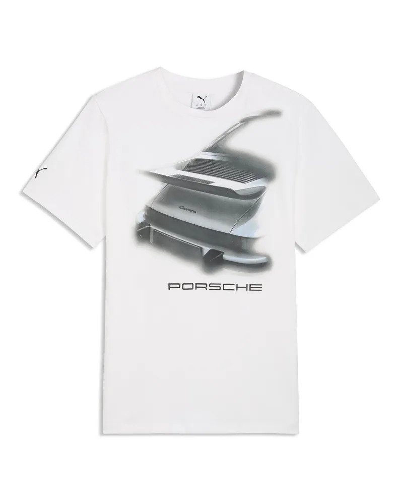 Puma T-shirt con grafica Porsche Legacy da uomo, Accessori, Bianco White
