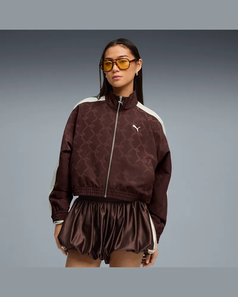 Puma Giacca da corsa T7 da donna, Abbigliamento, Marrone Brown