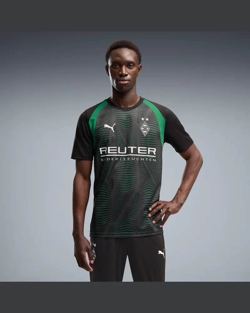 Puma Maglia da training aderente Borussia Mönchengladbach uomo, Accessori, Nero Black