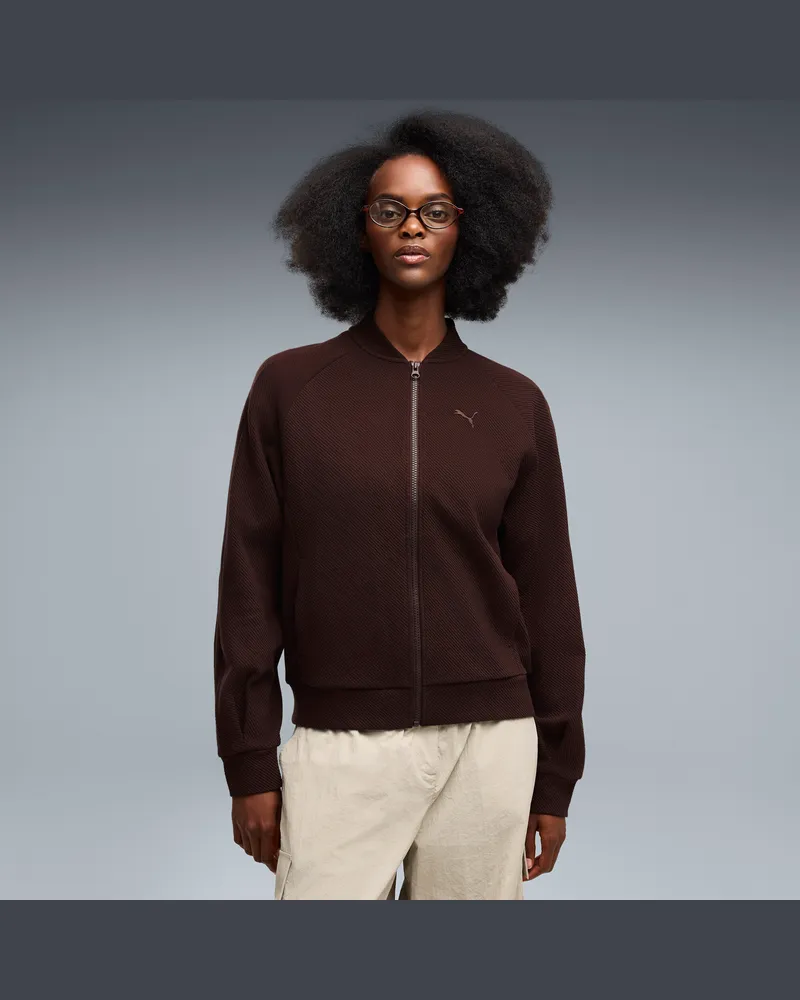 Puma Giacca con zip  Class da donna, Abbigliamento, Marrone Brown