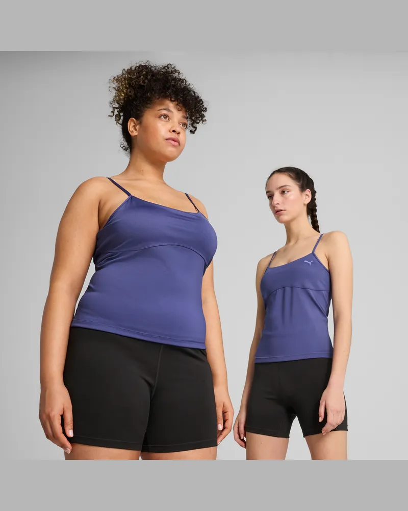 Puma Canotta 2 in 1 MOVE da donna, Abbigliamento, Blu Blue