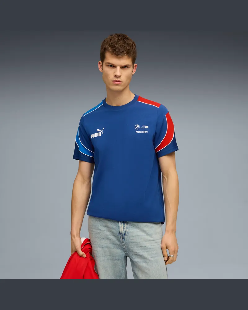 Puma T-shirt BMW MMS MT7+ da uomo, Abbigliamento, Blu Blue