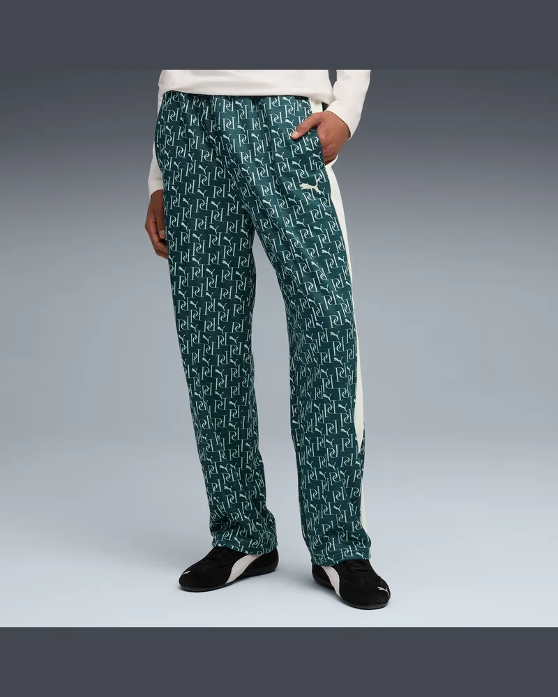 Puma Pantaloni sportivi con stampa integrale T7 dal taglio morbido da uomo, Accessori, Verde Green
