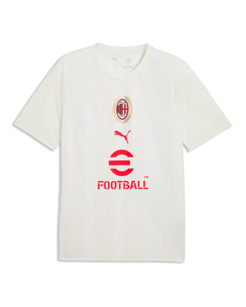 Puma Maglia da riscaldamento AC Milan da uomo, Accessori, Grigio Gray