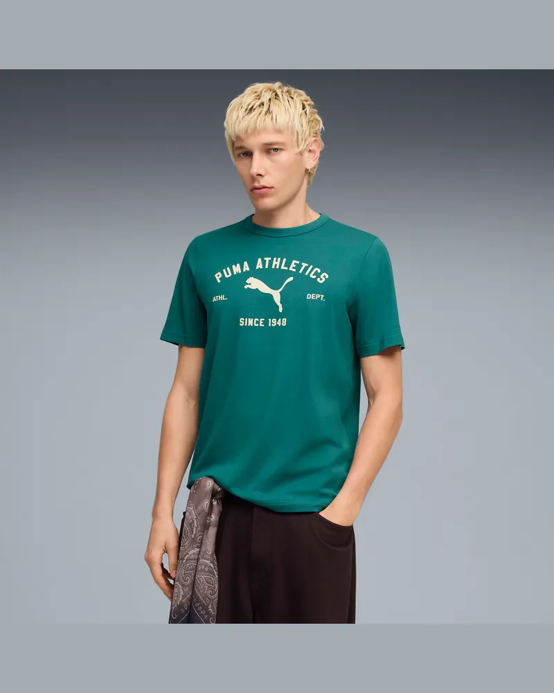 Puma T-shirt grafica  Class da uomo, Abbigliamento, Verde Green