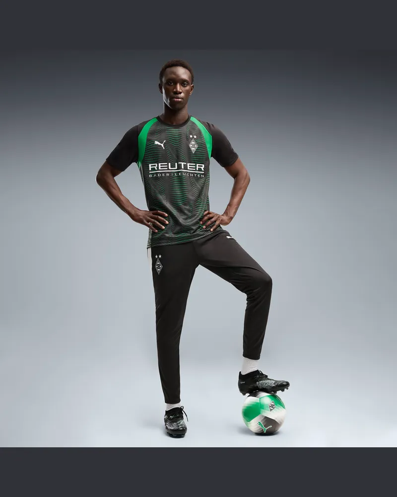 Puma Pantaloni da training aderenti Borussia Mönchengladbach da uomo, Abbigliamento, Nero Black