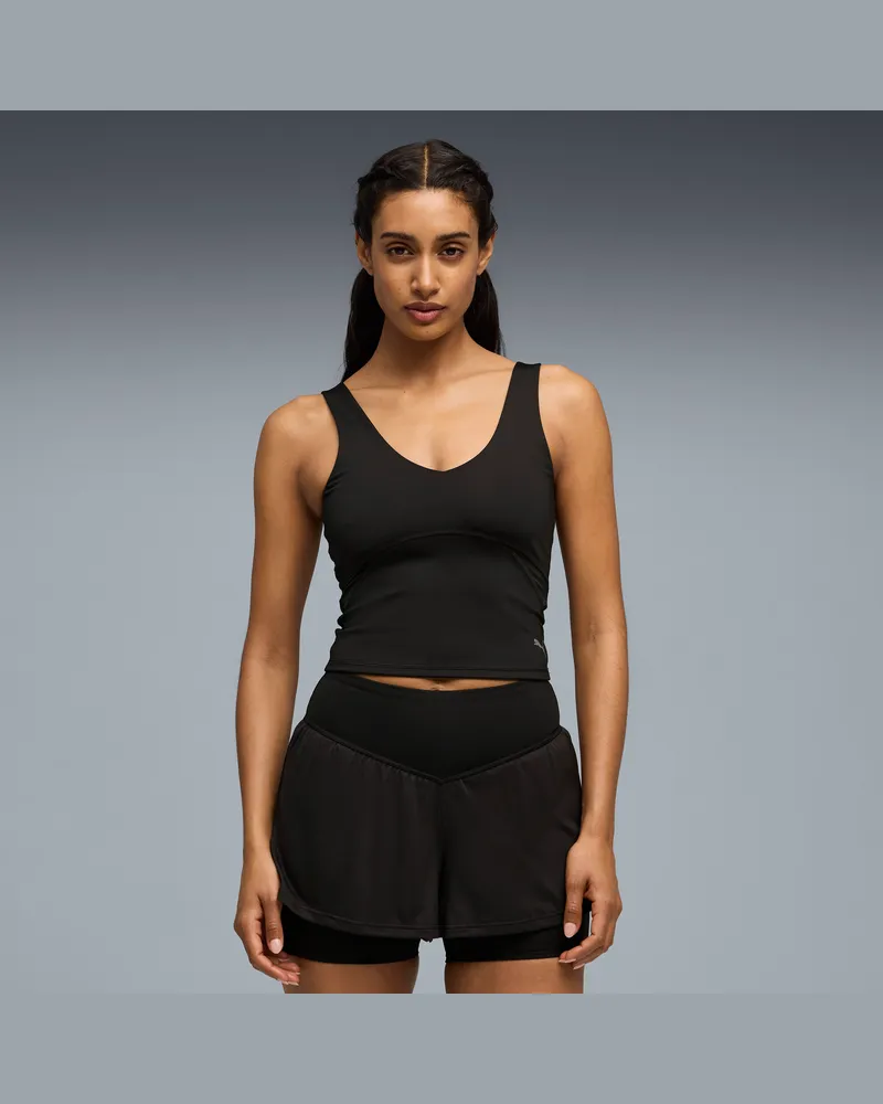 Puma Canotta da training  SHAPE da donna, Abbigliamento, Nero Black