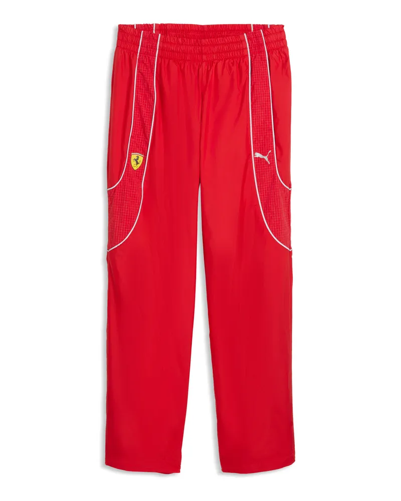 Puma Pantaloni Scuderia Ferrari TECH-X da uomo, Accessori, Rosso Red
