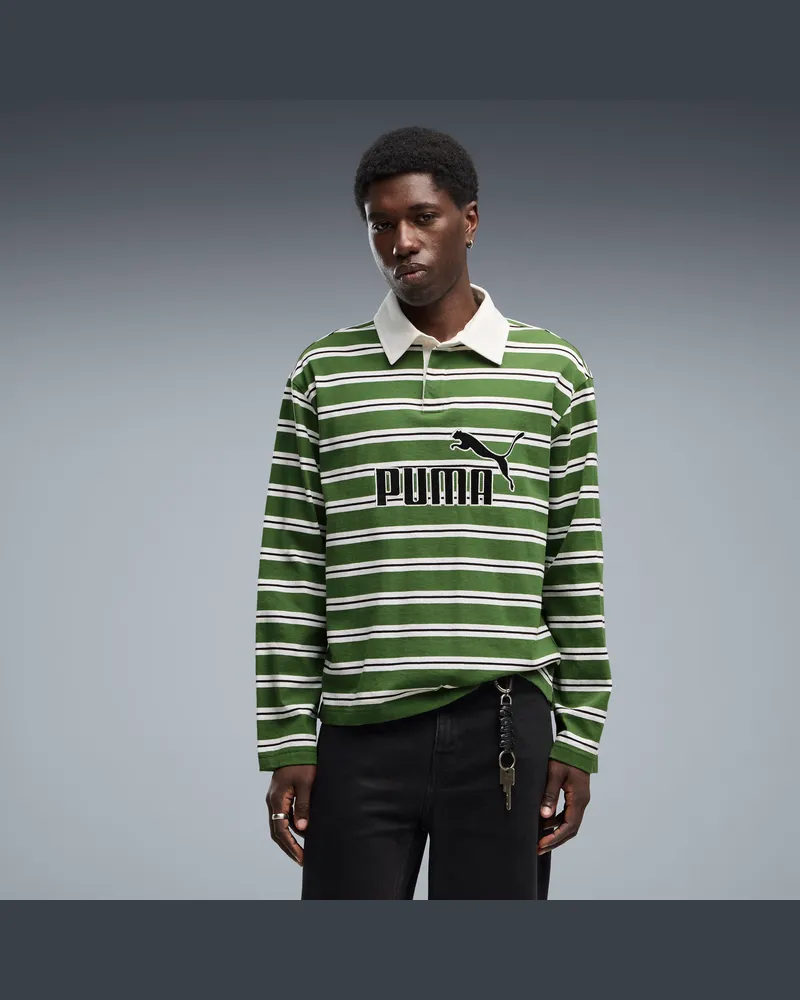 Puma Polo da rugby Essentials Elevated N. 1 dal taglio morbido da uomo, Abbigliamento, Verde Green