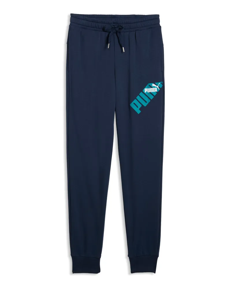 Puma Pantaloni da corsa  POWER, Abbigliamento, Blu Blue