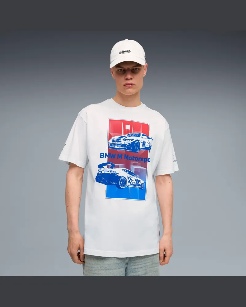 Puma T-shirt BMW Motorsport Block da uomo, Abbigliamento, Bianco White