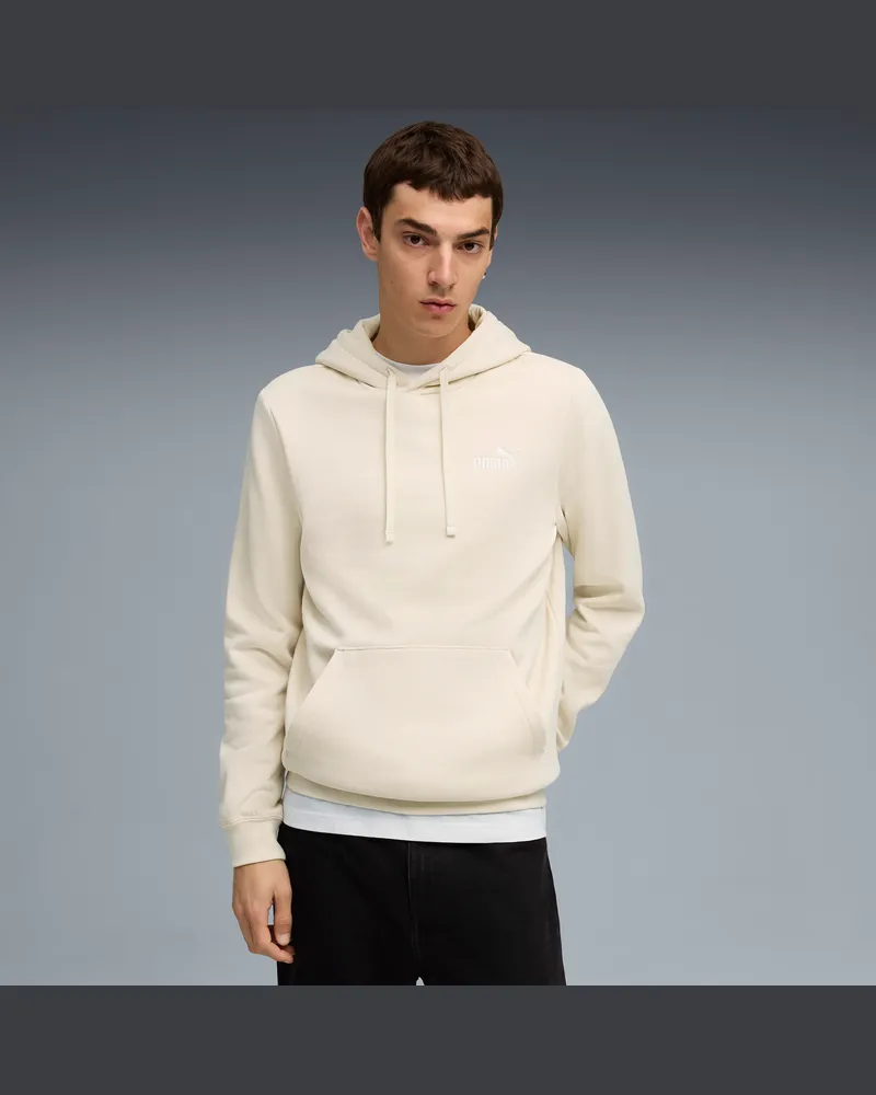 Puma Felpa con cappuccio Essentials con logo piccolo N. 1 da uomo, Abbigliamento, Bianco White