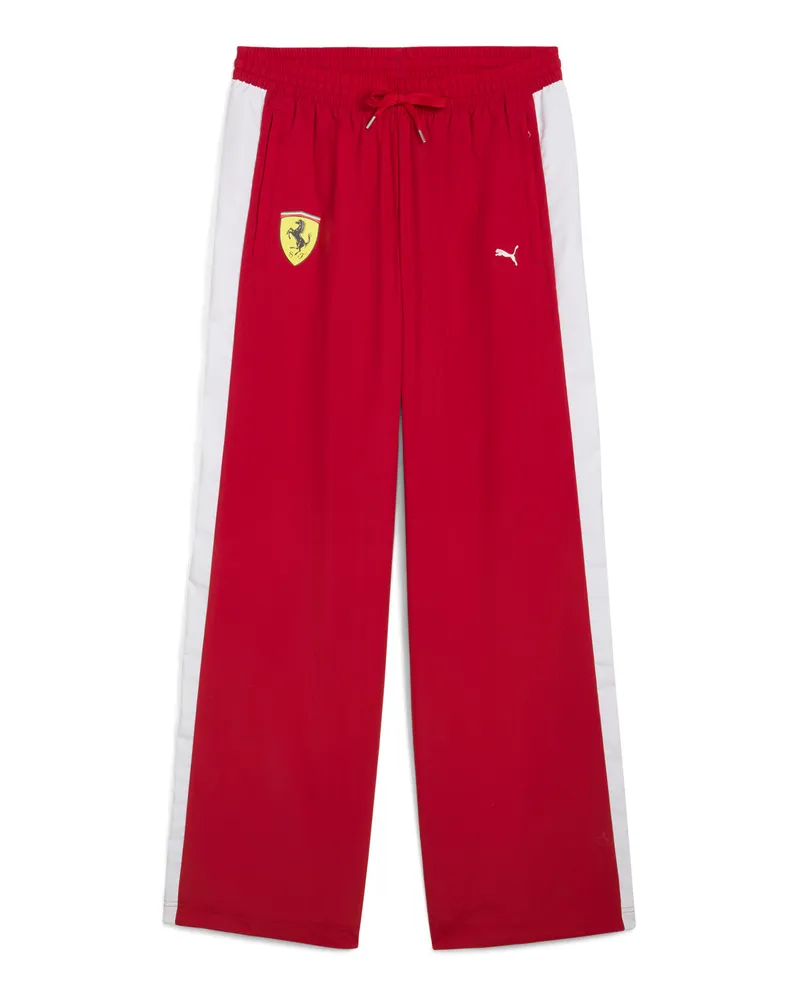 Puma Pantaloni oversize Piloti Scuderia Ferrari T7 2025 da uomo, Accessori, Rosso Red