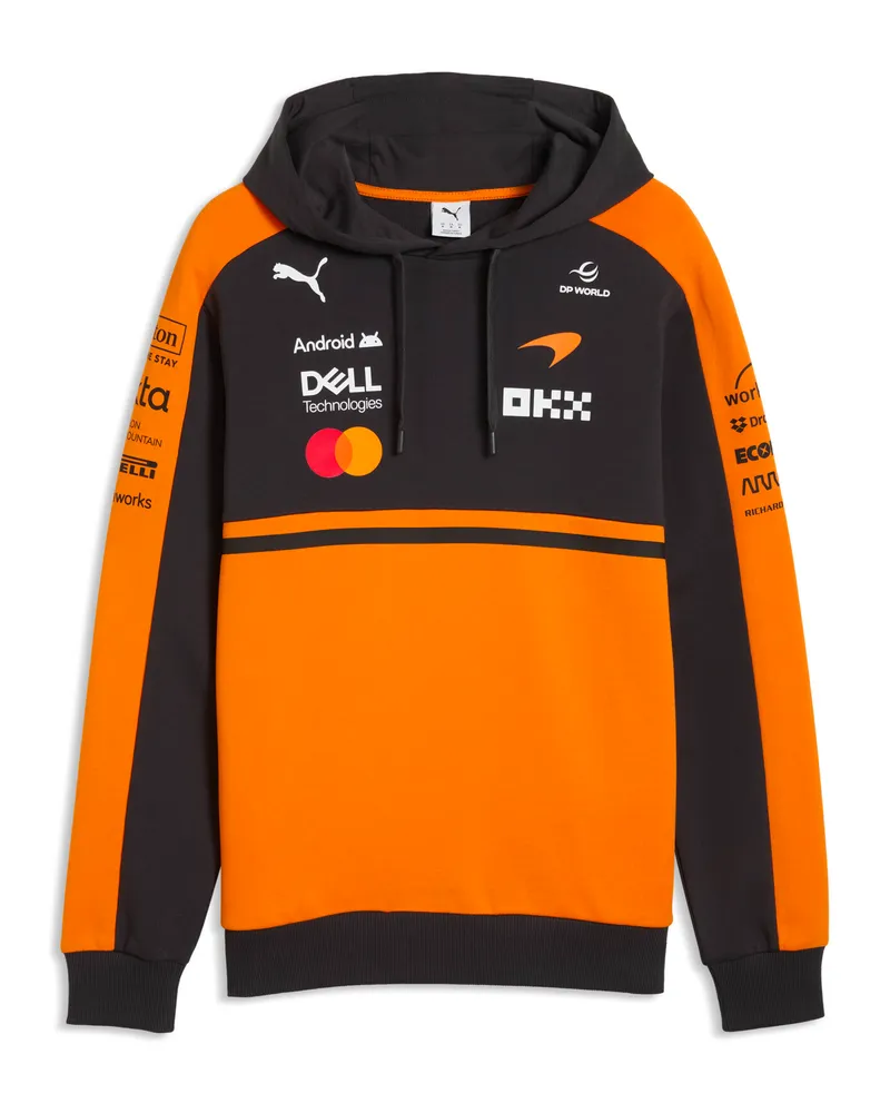 Puma Felpa con cappuccio  x McLAREN RACING Replica da uomo, Accessori, Arancione Orange