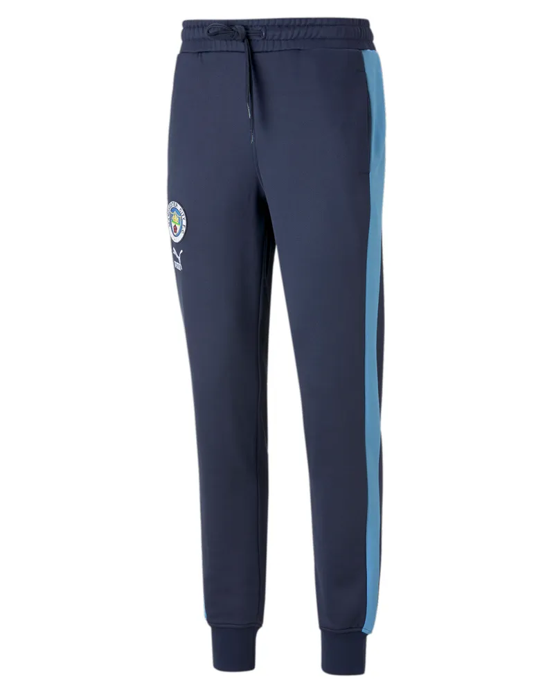 Puma Pantaloni sportivi Manchester City F.C. ftblHeritage T7 da uomo, Accessori, Blu Blue